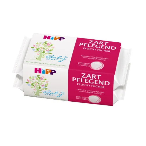 HiPP Zart Pflegend Feuchttücher (Chusteczki pielęgnacyjne dla niemowląt (nowa wersja)) - 2
