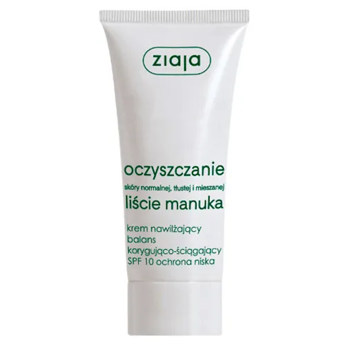 Ziaja Oczyszczanie - Liście Manuka, Krem nawilżający balans korygująco-ściągający