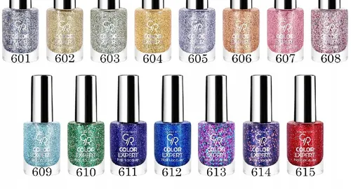 Golden Rose Color Expert Nail Lacquer Glitter (Brokatowy lakier do paznokci) - 2