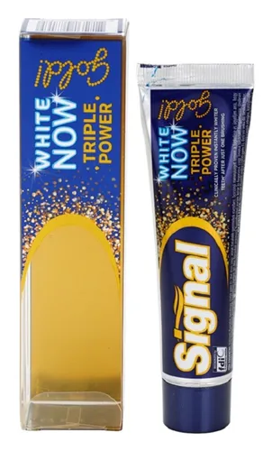 Signal White Now, Gold Instant Triple Power Toothpaste (Wybielająca pasta do zębów) - 2