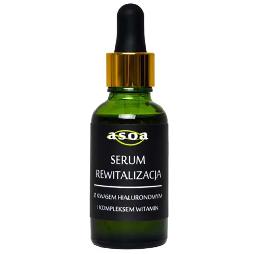 Asoa Przeciwzmarszczkowe serum z kwasem hialuronowym i kompleksem witamin `Rewitalizacja` - 2