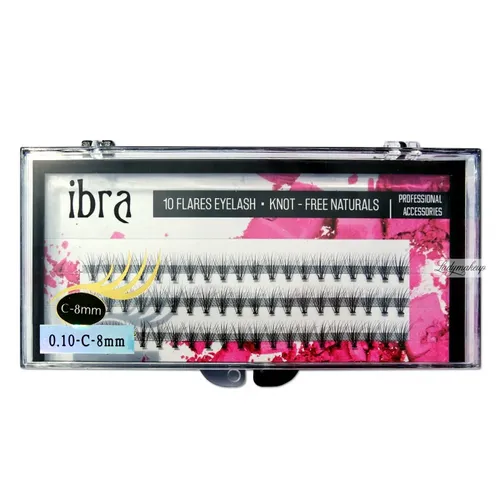 Ibra 10 Flares Eyelash Knot-Free Naturals, Kępki rzęs