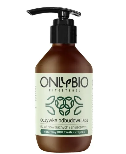 OnlyBio Fitosterol, Odżywka odbudowująca do włosów suchych i zniszczonych