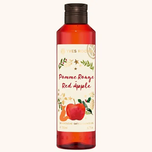 Yves Rocher Collection de Noel 2018, Bain Douche Pomme Rouge (Żel pod prysznic i do kąpieli `Czerwone jabłuszko`)