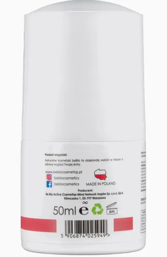 beBIO Naturalny dezodorant roll-on `Granat i jagody Goji` - 3