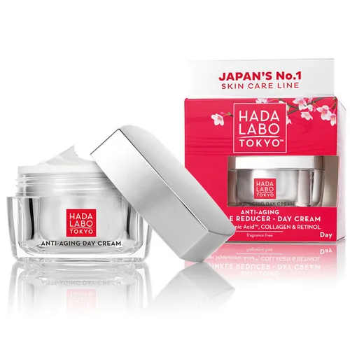 Hada Labo Tokyo Anti-Aging Wrinkle Reducer Day Cream (Przeciwzmarszczkowo-nawilżający krem na dzień)