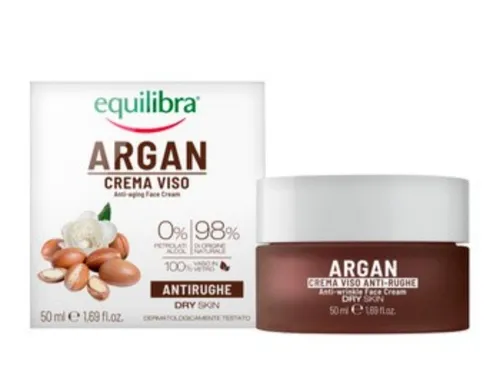 Equilibra Argan, Anti-Ageing Face Cream (Przeciwzmarszczkowy krem do twarzy)