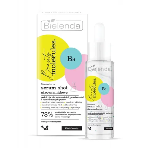 Bielenda Beauty Molecules, B5, Molekularne serum shot niacynamidowe