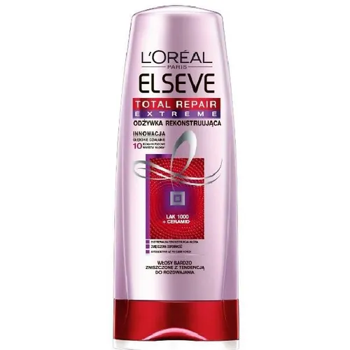 L'Oreal Paris Elseve, Total Repair Extreme, Odżywka do włosów bardzo zniszczonych z tendencją do rozdwajania