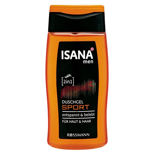 Isana Men, Sport 2 in 1 Duschgel (Żel 2 w 1 dla mężczyzn)