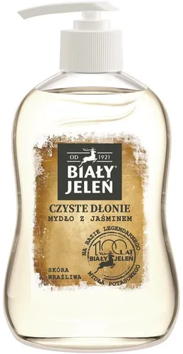 Biały Jeleń Retro,  Mydło w płynie z jaśminem `Czyste dłonie`