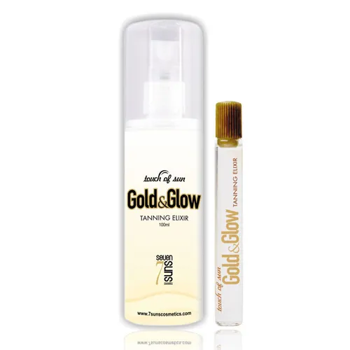 7Suns Cosmetics Touch of Sun, Gold & Glow Tanning Elixir (Serum do opalania) - 2