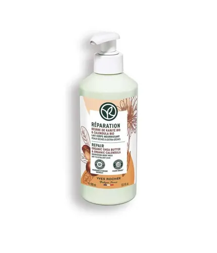 Yves Rocher Organic Shea & Organic Canedula, Repair Body Lotion (Masło Karite BIO & Nagietek BIO, Odżywcze mleczko do ciała)