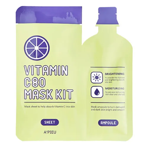 A'pieu Vitamin C80 Mask Kit (Rozjaśniająca maska w płachcie z witaminą C)