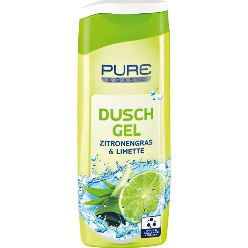 Pure & Basic Zitronengras & Limette Duschgel (Żel pod prysznic z trawą cytrynową i limonką)