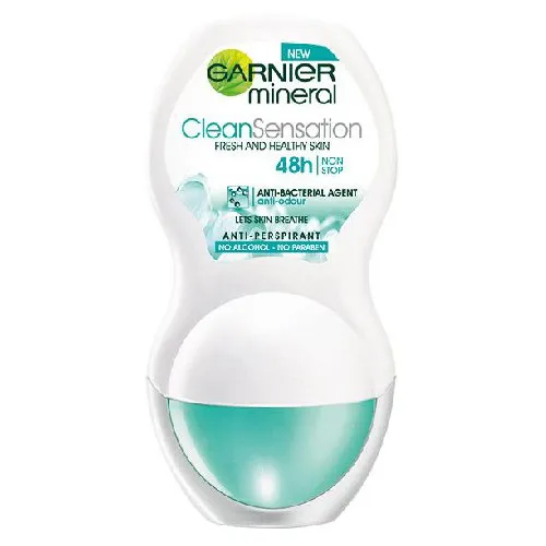 Garnier Mineral Deodorant, Clean Sensation 48h Non Stop Roll-On (Antyperspirant mineralny w kulce `Czysta świeżość`)