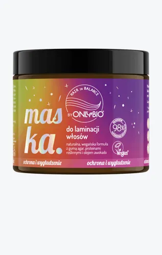 OnlyBio Hair in Balance, Maska do laminacji włosów (różne zapachy) - 1