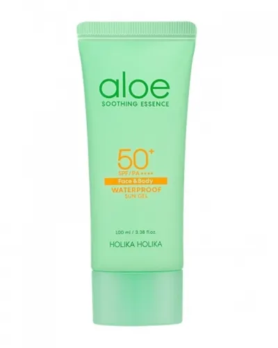 Holika Holika Aloe Waterproof Sun Gel SPF 50 PA ++++ (Krem-żel przeciwsłoneczny do twarzy i ciała z ekstraktem z aloesu stara wersja) - 1