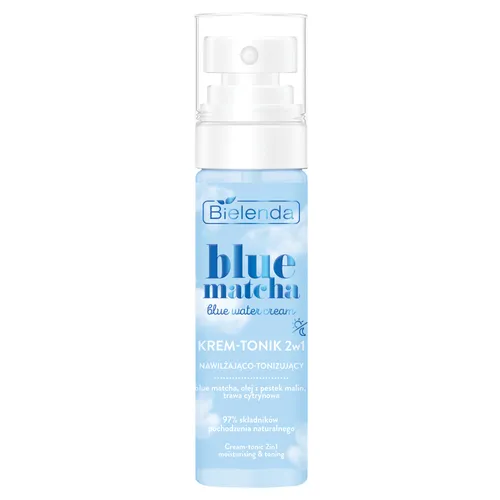 Bielenda Blue Matcha, Blue Water Cream (Krem–Tonik 2w1 nawilżająco-tonizujący)