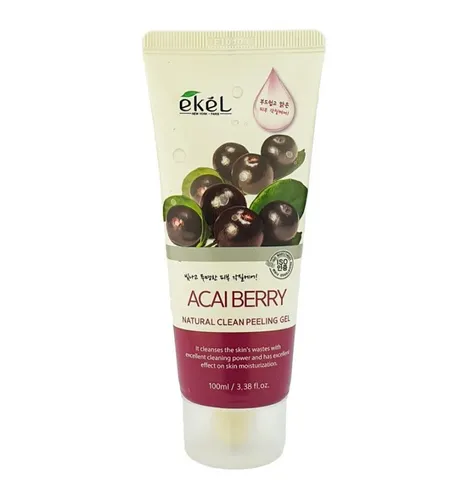 Ekel Acai Berry Natural Clean Peeling Gel (Naturalny peelingujący żel do mycia twarzy `Jagody acai`)