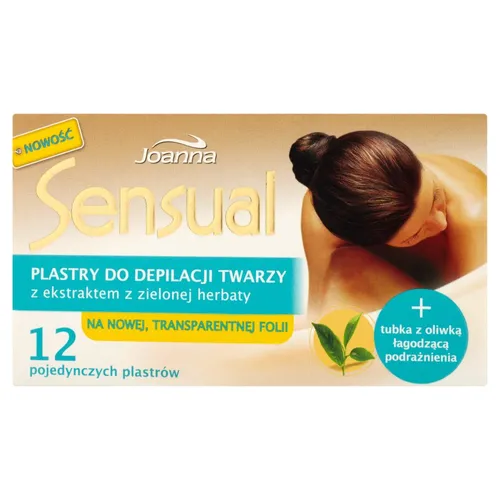 Joanna Sensual, Plastry do depilacji twarzy z ekstraktem z zielonej herbaty