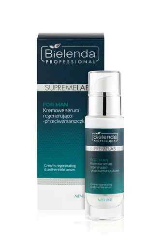 Bielenda Professional SUPREMELAB For Man, Kremowe serum regenerująco-przeciwzmarszczkowe