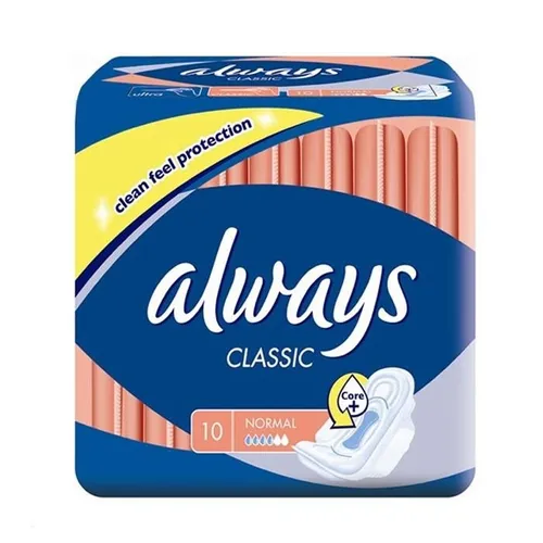 Always Classic Normal, Podpaski higieniczne ze skrzydełkami rozmiar 1 - 2