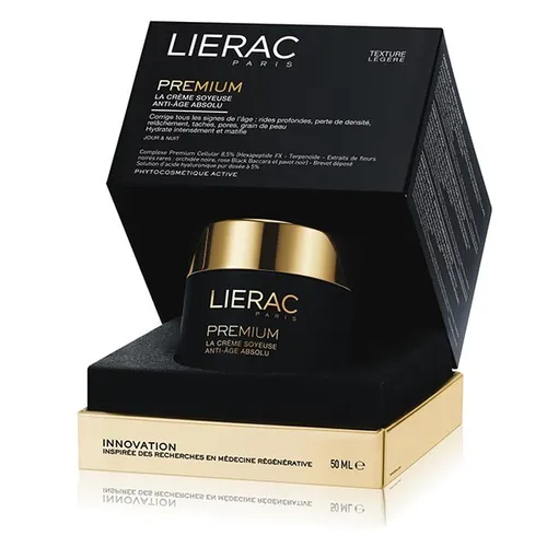 Lierac Premium, La Creme Soyeuse, Ant-Age Absolu (Jedwabisty krem przeciwstarzeniowy o lekkiej konsystencji)