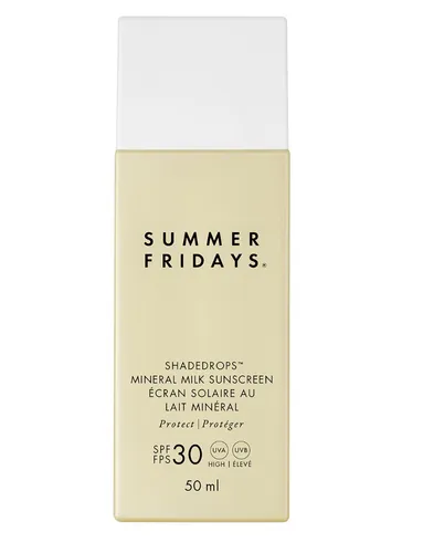 Summer Fridays Shade Drops, Mineral Milk Sunscreen SPF30 (Mineralny krem przeciwsłoneczny SPF30)