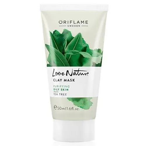 Oriflame Love Nature, Clay mask, Tea Tree (Maseczka z glinką i olejkiem z drzewa herbacianego)