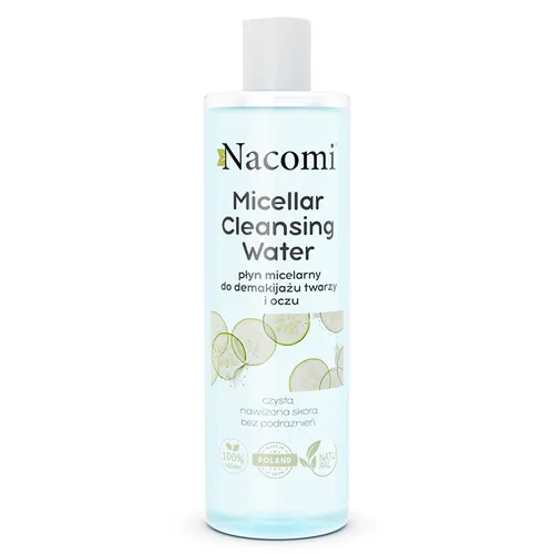 Nacomi Micellar Cleansing Water (Płyn micelarny łagodzący do demakijażu twarzy i oczu)