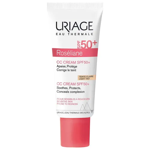 Uriage Roseliane, CC Cream SPF 50+ (Krem CC do cery naczynkowej)