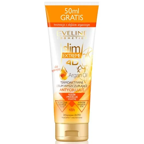 Eveline Cosmetics Slim Extreme 4D, Arganowe termoaktywne serum wyszczuplające