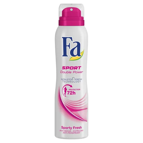 Fa Sport Double Power, Sporty Fresh Spray (Antyperspirant w sprayu)