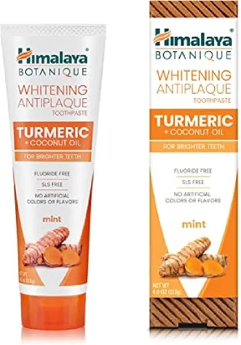 Himalaya Botanique Turmeric + Coconut Oil Whitening Atiplaque Toothpaste (Wybielająca pasta do zębów)