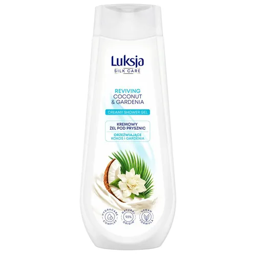 Luksja Silk care, Reviving Coconut & Gardenia Creamy Shower Gel (Kremowy żel pod prysznic `Orzeźwiające kokos i gardenia`)