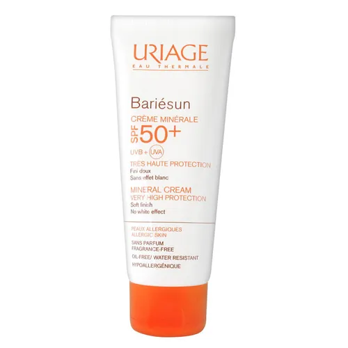 Uriage Bariesun, Mineral Cream SPF 50+ (Krem mineralny   do twarzy i ciała dla dzieci i dorosłych) - 2
