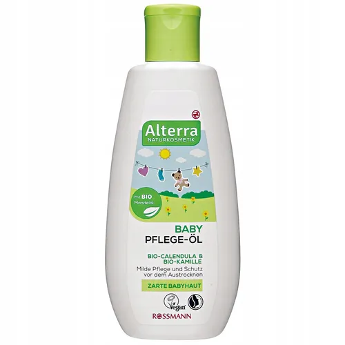 Alterra Baby, Pflegeol Bio-Calendula & Bio-Kamille (Olejek pielęgnacyjny dla niemowląt `Nagietek BIO & rumianek`)