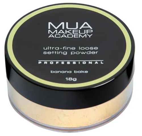 Make Up Academy (MUA) Professional, Ultra -fine Loose Setting Powder Banana Bake (Sypki puder matujący bananowy)