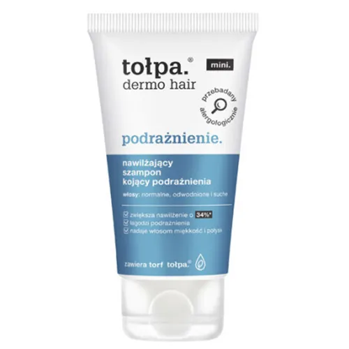 Tołpa Dermo Hair, Podrażnienie, Nawilżający szampon kojący podrażnienia