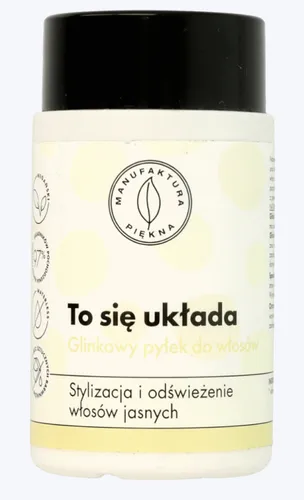 Manufaktura Piękna Glinkowy pyłek do włosów jasnych `To się układa` - 1