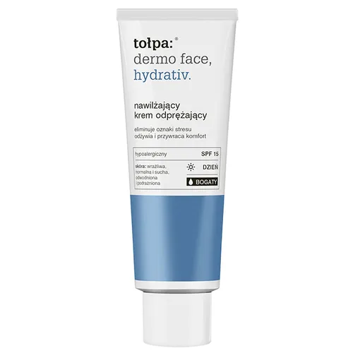 Tołpa Dermo Face, Hydrativ., Nawilżający krem odprężający bogaty na dzień SPF 15