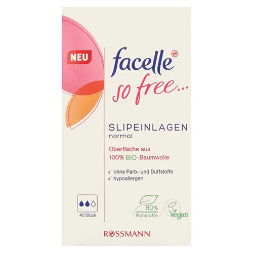 Facelle So Free…, Slipeinlagen Normal (Wkładki higieniczne)