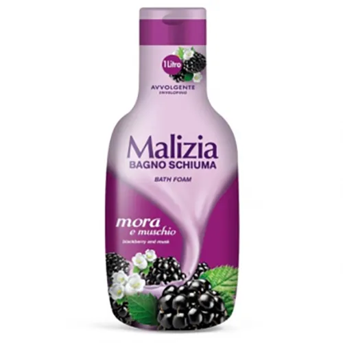 Malizia Bagno Schiuma Muschio Bianco et Mora (Płyn do kąpieli `Białe piżmo i leśna jeżyna`)