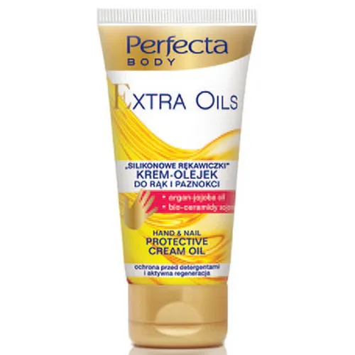 Perfecta Extra Oils, Krem - olejek do rąk, paznokci i skórek 'Silikonowe rękawiczki' (stara wersja) - 1