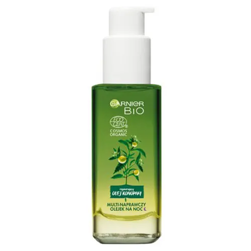 Garnier BIO Repairing Hemp, Multi naprawczy olejek do twarzy na noc