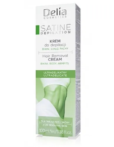 Delia Satine Depilation, Ultra Delicate Hair Removal Cream (Ultra delikatny krem do depilacji)