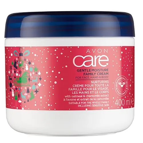 Avon Care, Gentle Moisture, Family Cream for Face, Hands and Body (Delikatny krem odżywczy do twarzy, rąk i ciała z wyciągiem z rumianku i owsa) - 2