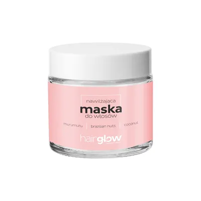 HairGlow Intensywnie nawilżająca maska do włosów z masłem murumuru