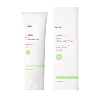 iUNIK Centella, Mild Cleansing Foam (Oczyszczająca pianka do twarzy)